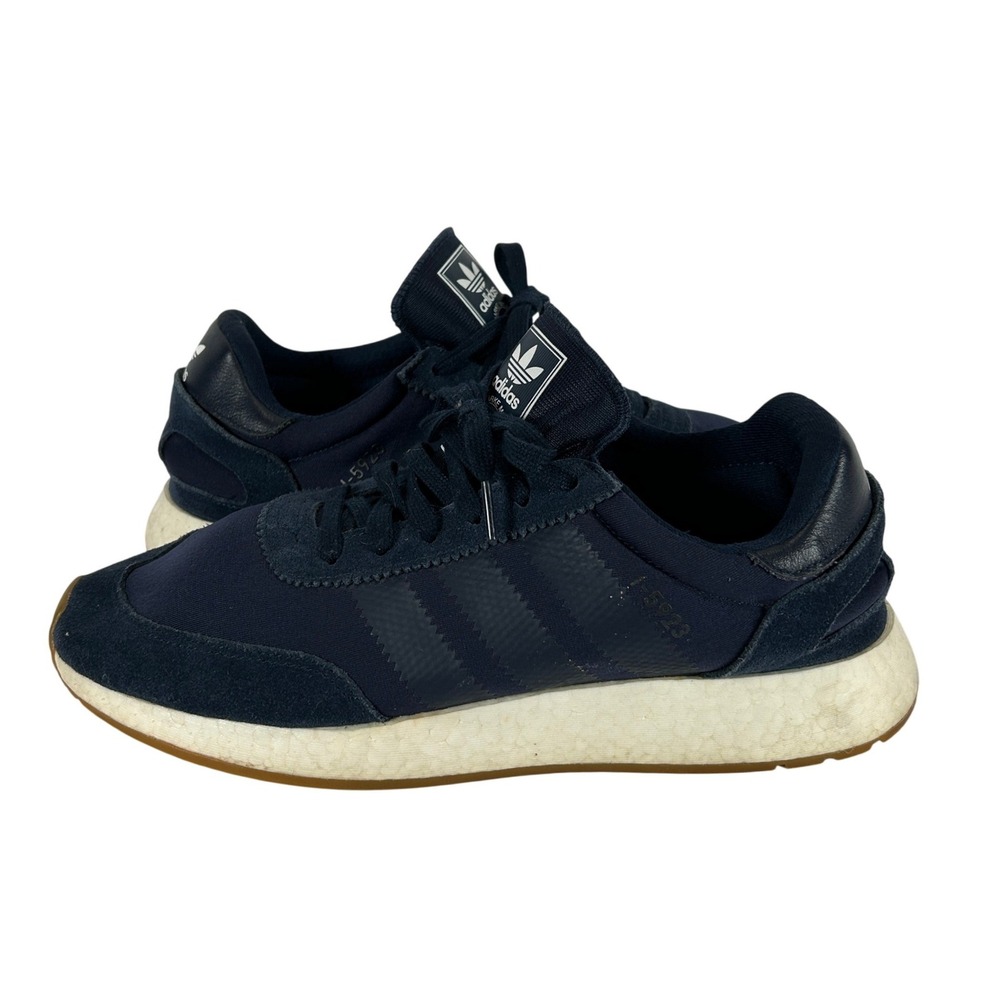 Adidas I-5923 Mens Navy Blue Suede Mesh Boost Sneakers D97347 Size 11.5